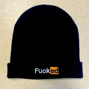 F***ed Black Beanie